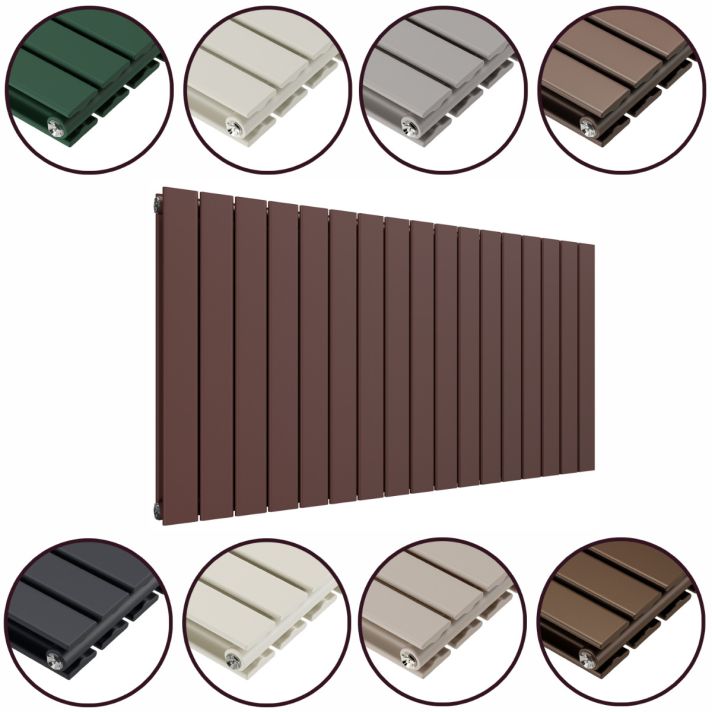 635 x 1190mm 'Accent Collection' Double Flat Panel Horizontal Radiator