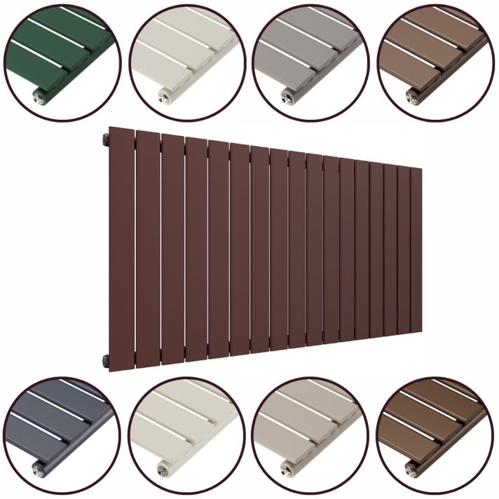 635 x 1190mm 'Accent Collection' Single Flat Panel Horizontal Radiator