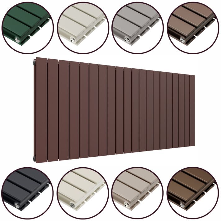 635 x 1400mm 'Accent Collection' Double Flat Panel Horizontal Radiator