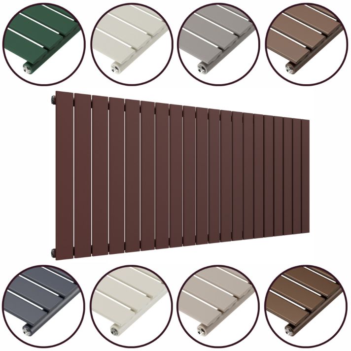 635 x 1400mm 'Accent Collection' Single Flat Panel Horizontal Radiator