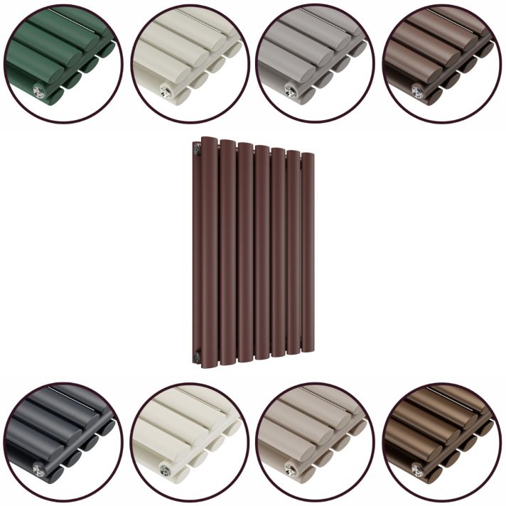 635 x 415mm 'Accent Collection' Double Oval Tube Horizontal Radiator