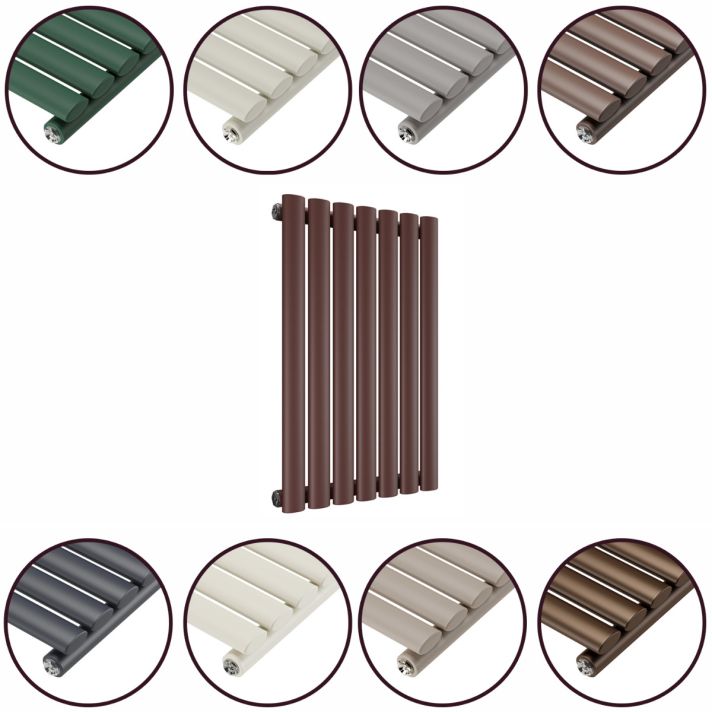 635 x 415mm 'Accent Collection' Single Oval Tube Horizontal Radiator
