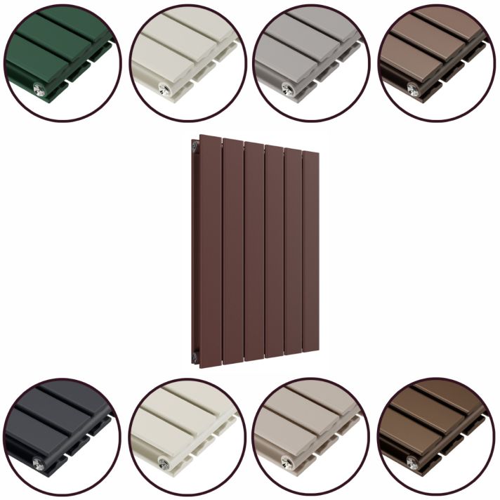 635 x 420mm 'Accent Collection' Double Flat Panel Horizontal Radiator