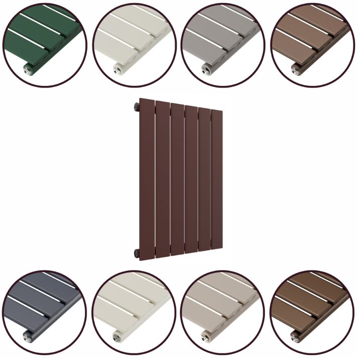635 x 420mm 'Accent Collection' Single Flat Panel Horizontal Radiator