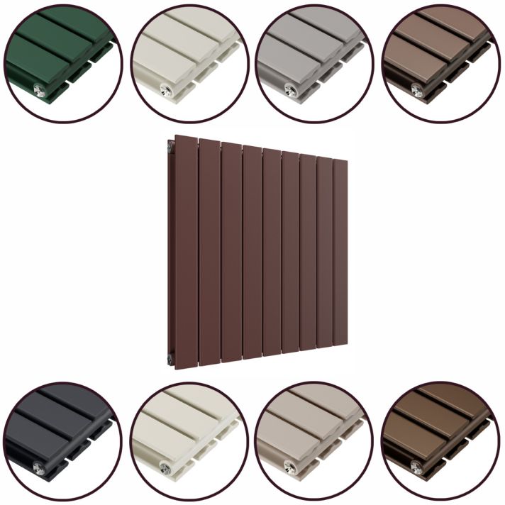 635 x 630mm 'Accent Collection' Double Flat Panel Horizontal Radiator