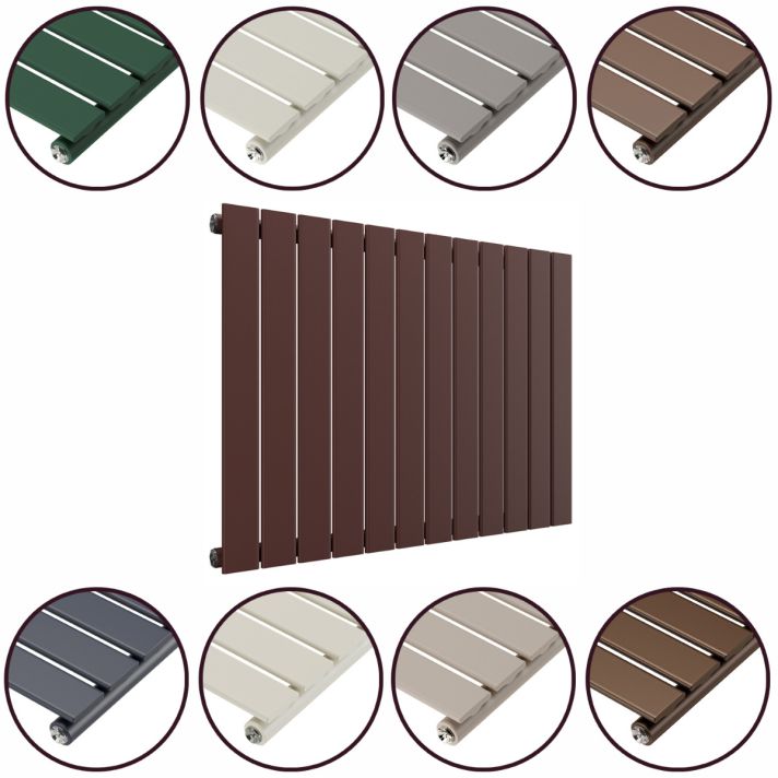 635 x 840mm 'Accent Collection' Single Flat Panel Horizontal Radiator