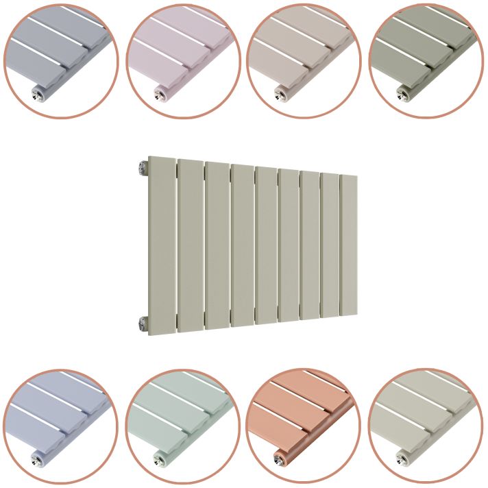 400 x 630mm 'Pick A Pastel' Single Flat Panel Horizontal Radiator