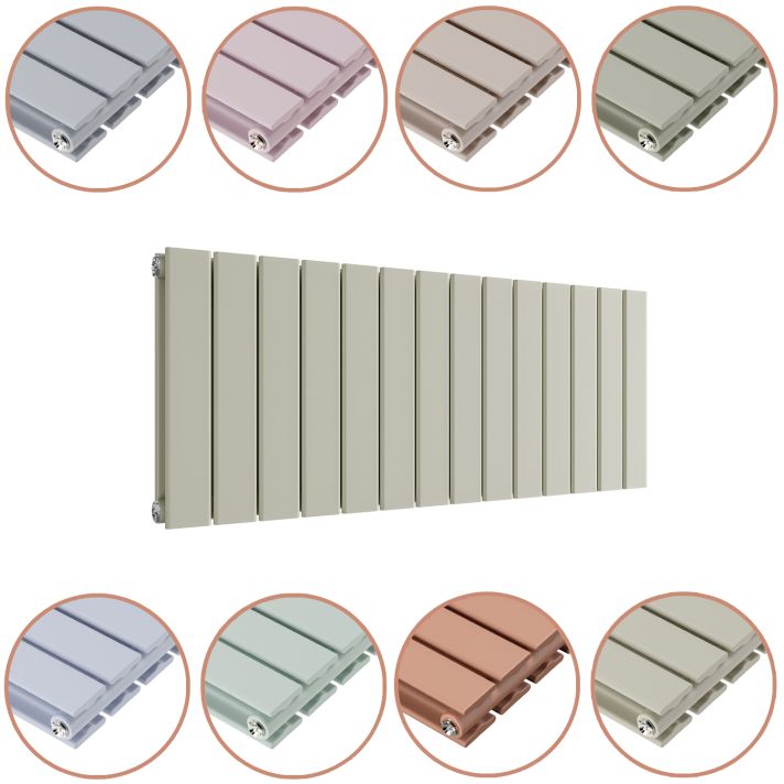 400 x 980mm 'Pick A Pastel' Double Flat Panel Horizontal Radiator