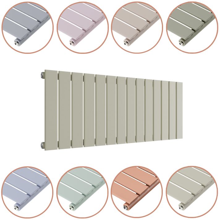 400 x 980mm 'Pick A Pastel' Single Flat Panel Horizontal Radiator