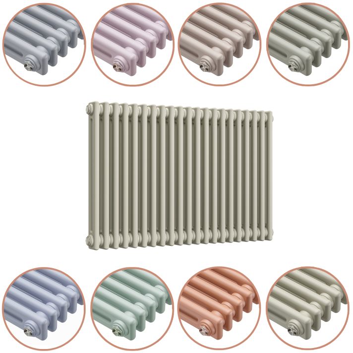 600 x 1013mm 'Pick A Pastel' Horizontal Traditional 2 Column Radiator