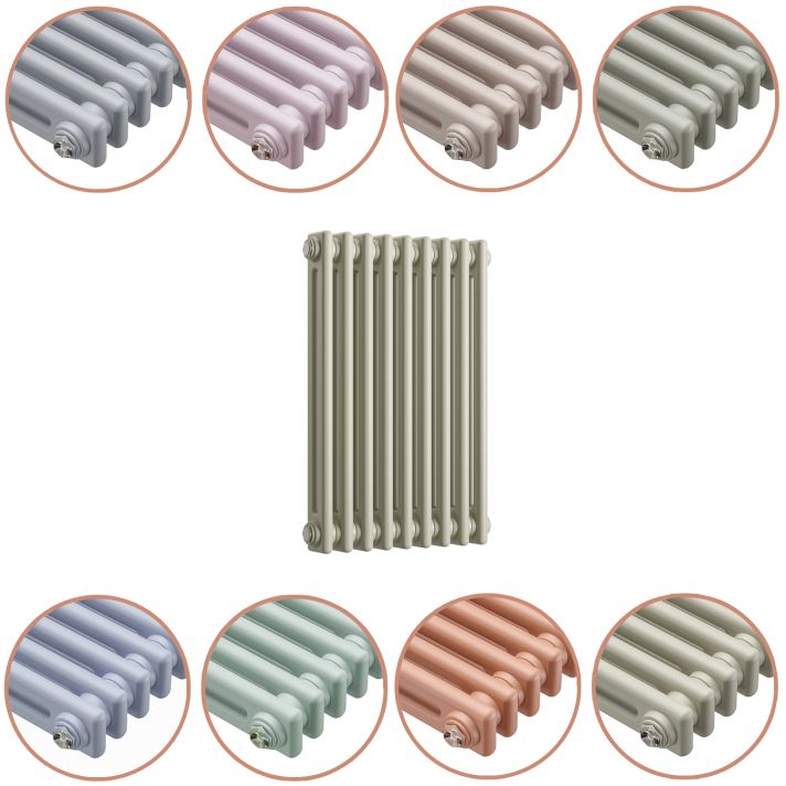 600 x 425mm 'Pick A Pastel' Horizontal Traditional 2 Column Radiator