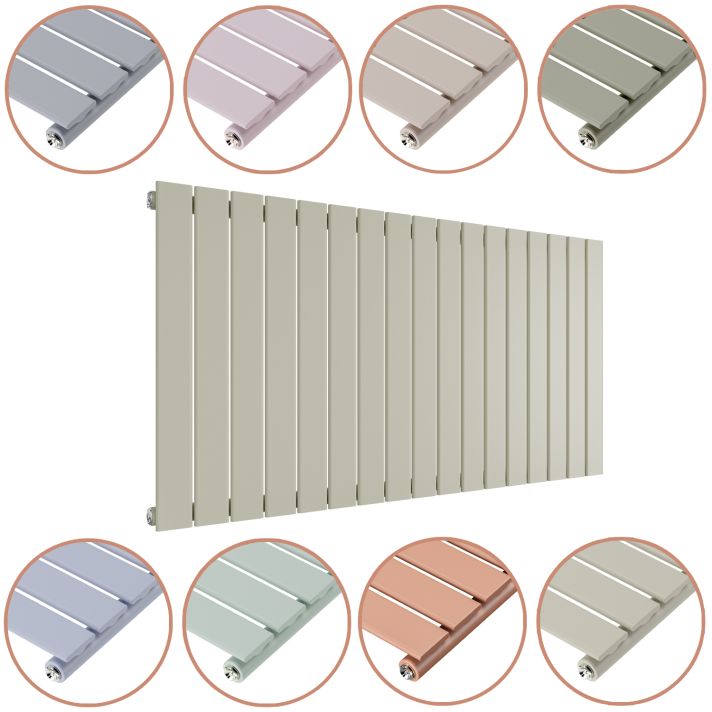 635 x 1190mm 'Pick A Pastel' Single Flat Panel Horizontal Radiator
