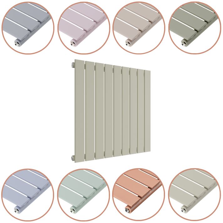 635 x 630mm 'Pick A Pastel' Single Flat Panel Horizontal Radiator