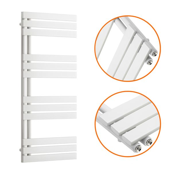 White towel radiators 500mm wide sales