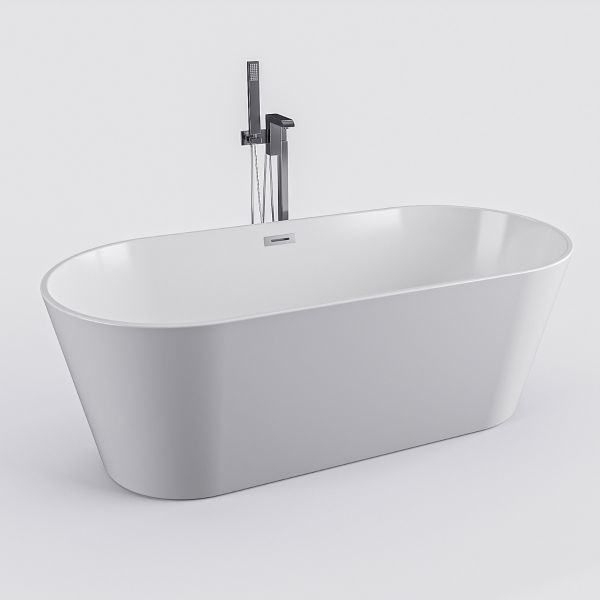Orta Double Ended Freestanding Bath, 1600 (L) x 740 (W)