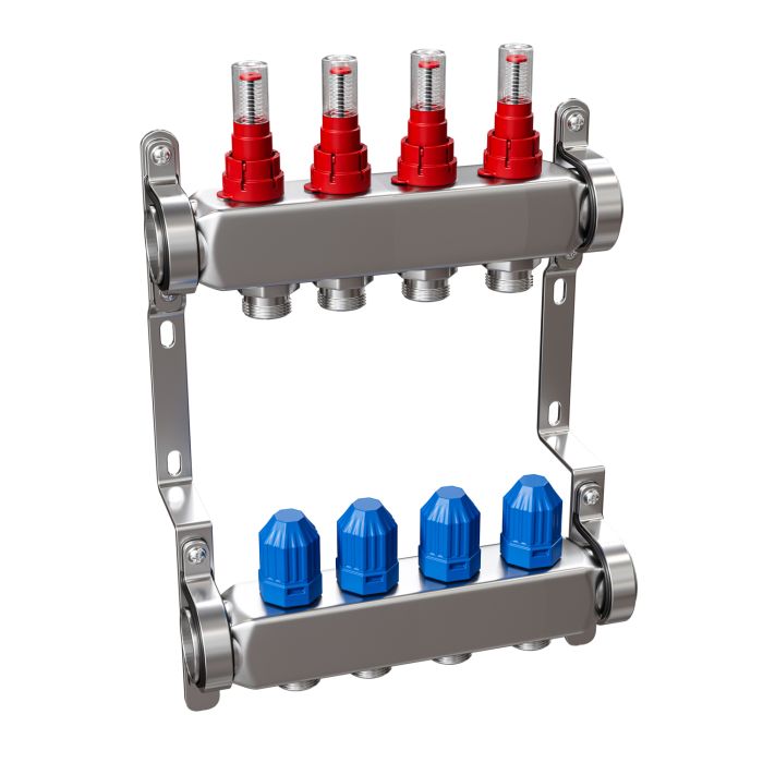 Toasty Toes, 4 Port Underfloor / Central Heating Manifold