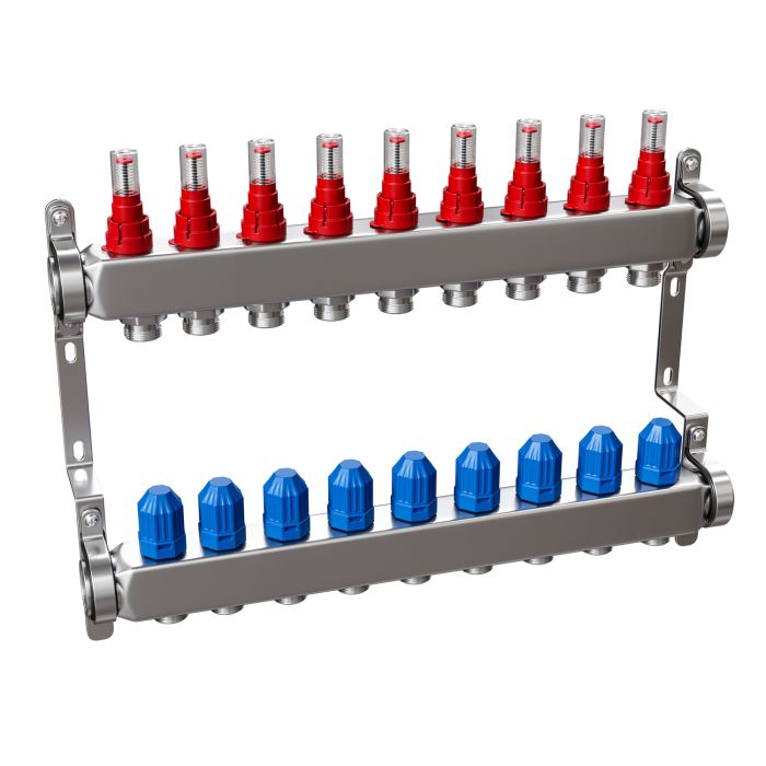 Toasty Toes, 9 Port Underfloor / Central Heating Manifold