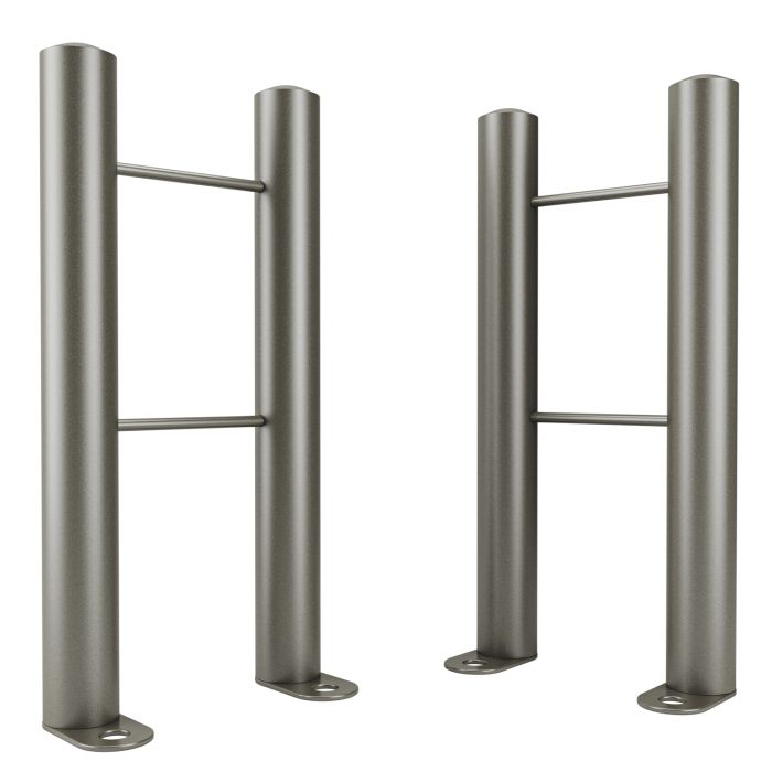 Raw Metal Floor-Mounting Radiator Feet