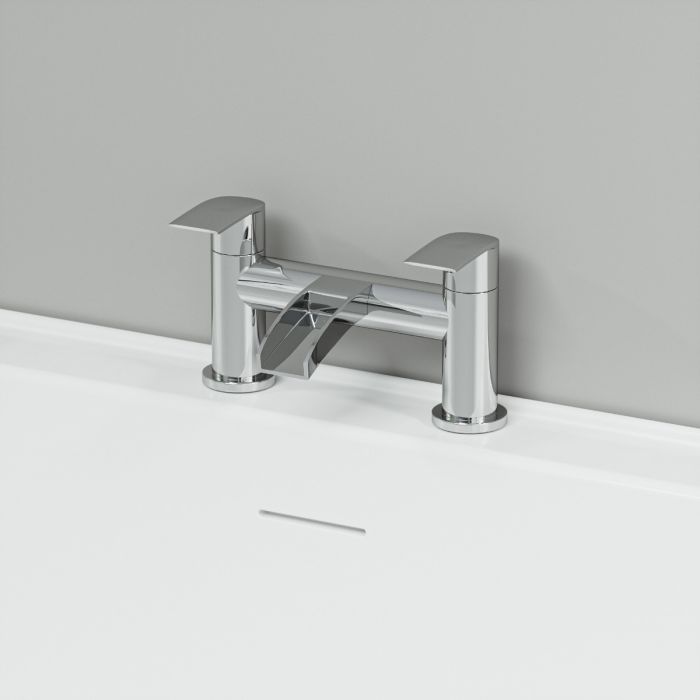 Allos Chrome Waterfall Bath Filler Tap