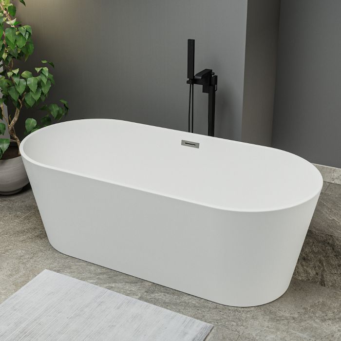 Orta Double Ended Freestanding Bath, 1600 (L) x 740 (W) 