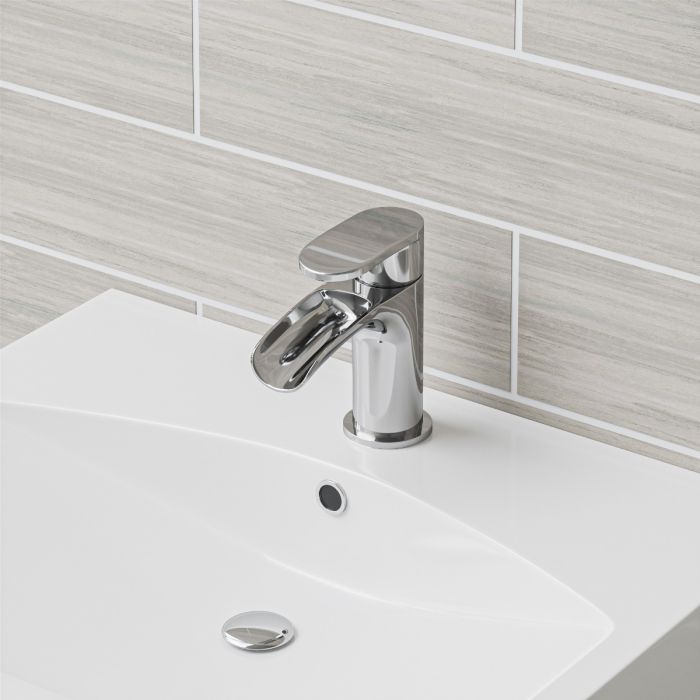 Bassi Chrome Waterfall Basin Tap