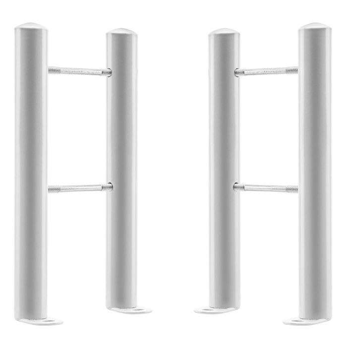 White Floor-Mounting Radiator Feet