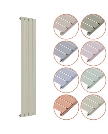 1780 x 280mm 'Pick A Pastel' Single Flat Panel Vertical Radiator