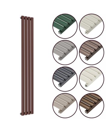 1780 x 236mm 'Accent Collection' Single Oval Tube Vertical Radiator