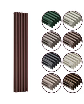 1800 x 383mm 'Accent Collection' Vertical Traditional 3 Column Radiator