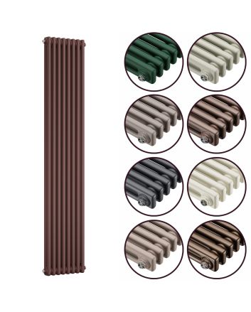 1500 x 383mm 'Accent Collection' Vertical Traditional 2 Column Radiator