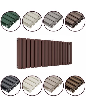 400 x 1000mm 'Accent Collection' Double Oval Tube Horizontal Radiator