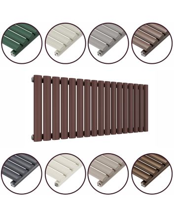 400 x 1000mm 'Accent Collection' Single Oval Tube Horizontal Radiator