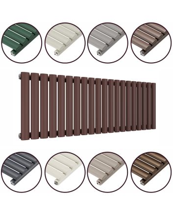 400 x 1180mm 'Accent Collection' Single Oval Tube Horizontal Radiator