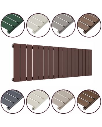 400 x 1190mm 'Accent Collection' Single Flat Panel Horizontal Radiator