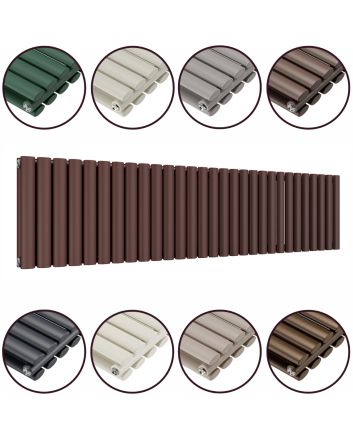 400 x 1652mm 'Accent Collection' Double Oval Tube Horizontal Radiator