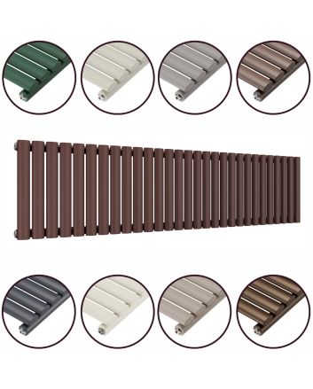 400 x 1652mm 'Accent Collection' Single Oval Tube Horizontal Radiator
