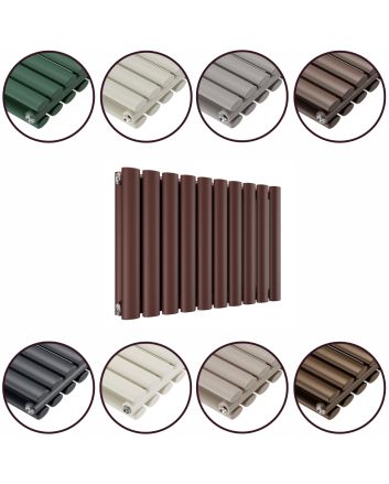 400 x 595mm 'Accent Collection' Double Oval Tube Horizontal Radiator