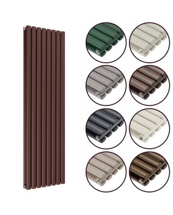 1600 x 472mm 'Accent Collection' Double Oval Tube Vertical Radiator