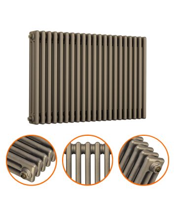 600 x 1013mm Antique Brass Horizontal Traditional 3 Column Radiator
