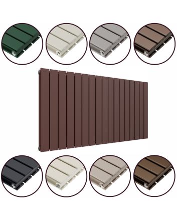 635 x 1190mm 'Accent Collection' Double Flat Panel Horizontal Radiator