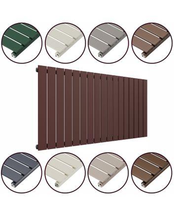 635 x 1190mm 'Accent Collection' Single Flat Panel Horizontal Radiator