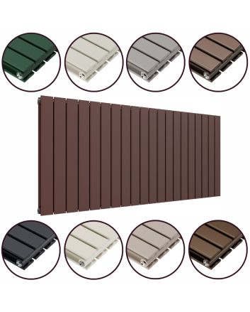 635 x 1400mm 'Accent Collection' Double Flat Panel Horizontal Radiator