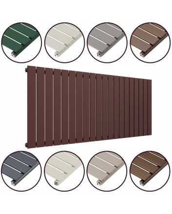 635 x 1400mm 'Accent Collection' Single Flat Panel Horizontal Radiator