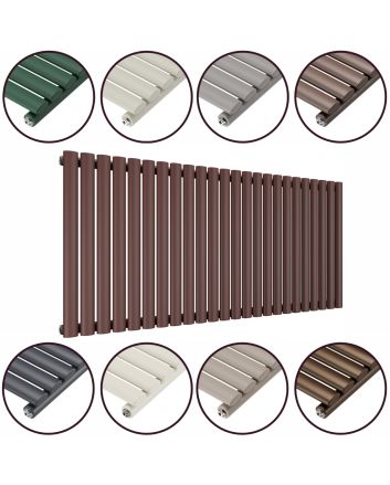 635 x 1411mm 'Accent Collection' Single Oval Tube Horizontal Radiator