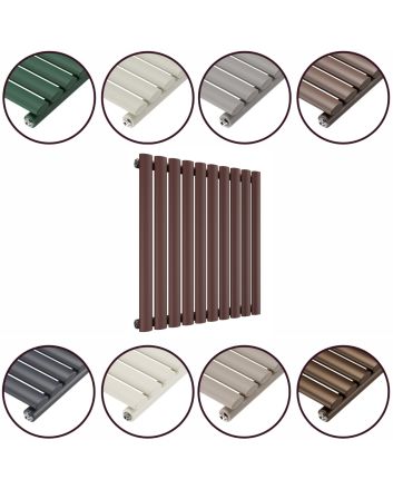 635 x 595mm 'Accent Collection' Single Oval Tube Horizontal Radiator