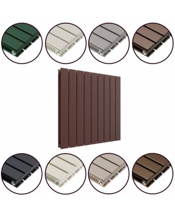 635 x 630mm 'Accent Collection' Double Flat Panel Horizontal Radiator