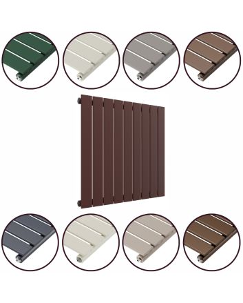 635 x 630mm 'Accent Collection' Single Flat Panel Horizontal Radiator
