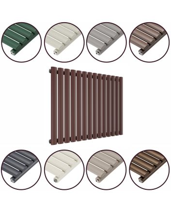 635 x 834mm 'Accent Collection' Single Oval Tube Horizontal Radiator 