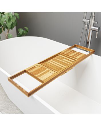 Bamboo Bath Tray / Bath Caddy, Universal Fit