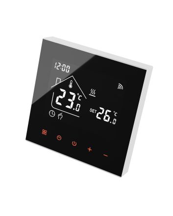 Toasty Toes, Smart WiFi Black Thermostat, Central Heating